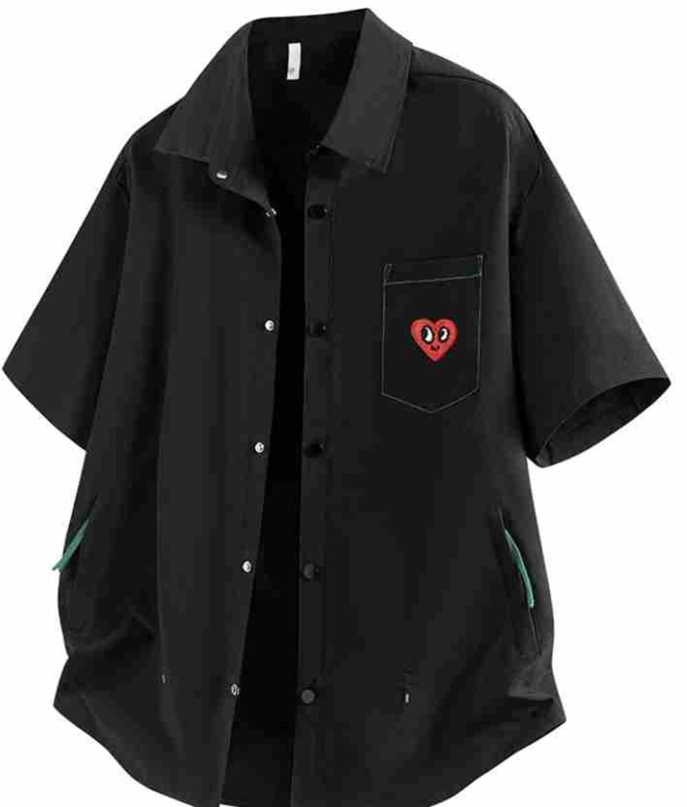 Black Utility Heart Shirt